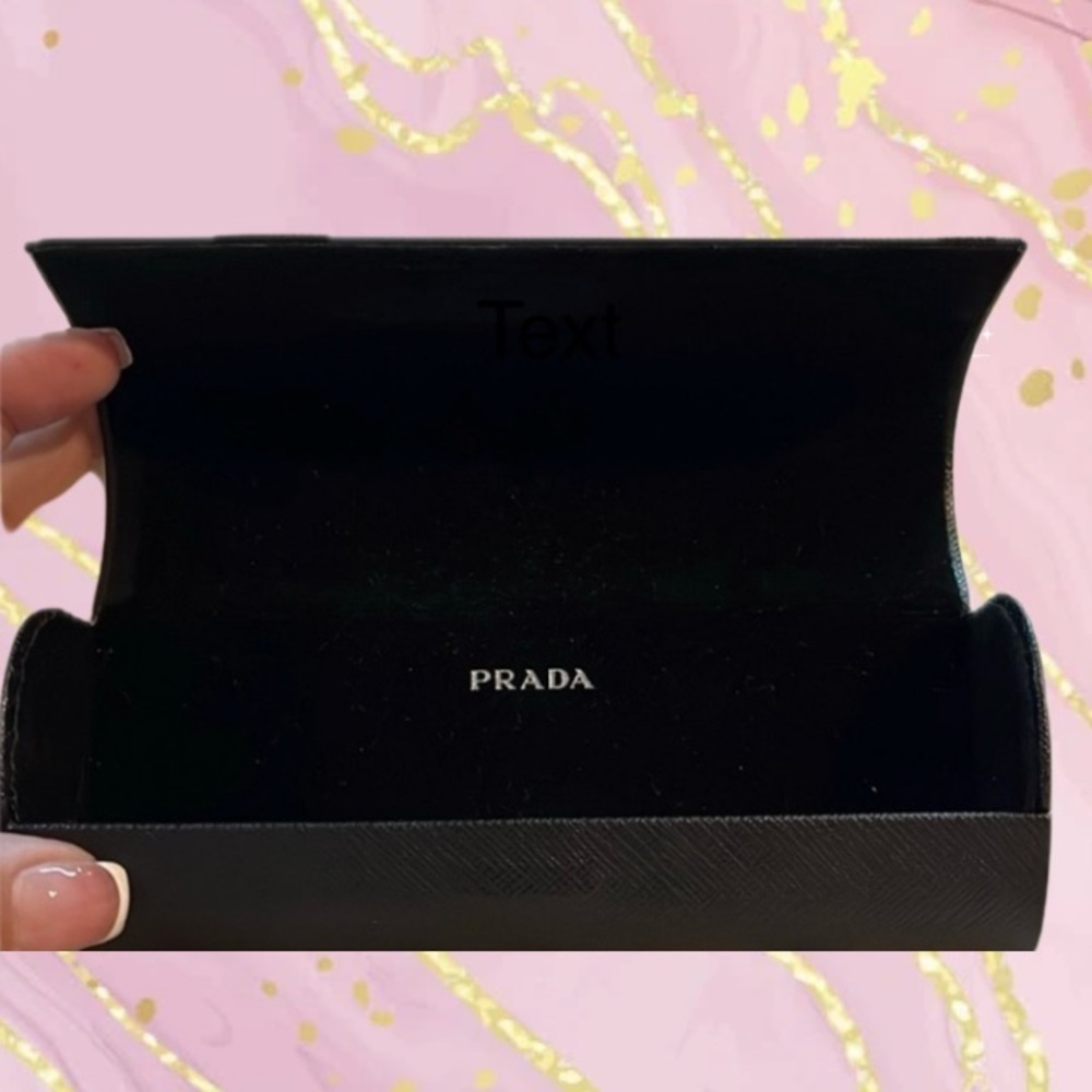 PRADA Women’s Eyeglass Case, Black